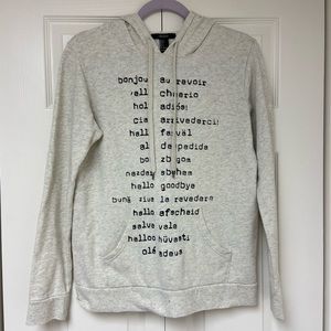 Forever 21 hello and goodbye sweatshirt hoodie